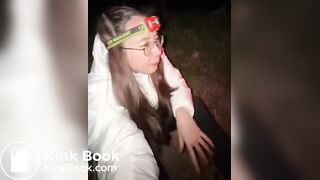 Girl Pooping With Her Friend In The Mountain