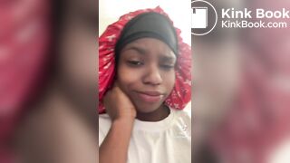 Ebony girl pooping on toilet - video 17