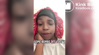 Ebony girl pooping on toilet - video 17