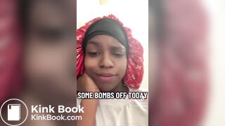 Ebony girl pooping on toilet - video 17