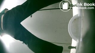 Cute asian girl pooping in toilet 06