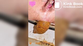 Pissing and shitting on smelly toilet!
