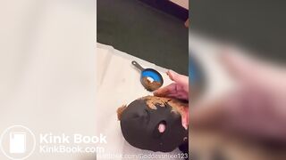 She feeds him everything