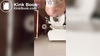 Teen pooping from above