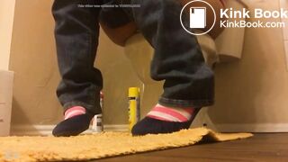 Ebony girl Big ass diarrhea toilet