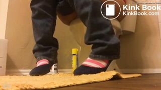 Ebony girl Big ass diarrhea toilet