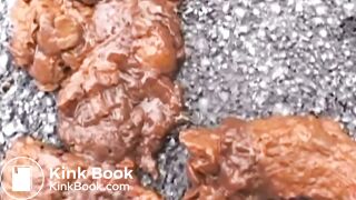 Cute Japanese girl enema poop at the car park