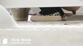 young Chinese girl quickly takes a soft thick shit