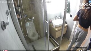 GIRL EXPLOSIVE SHIT AND BF COMES RIGHT AFTER