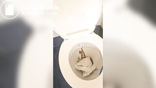 European PAWG with messy butt has diarrhea