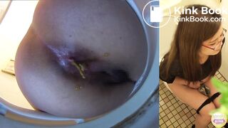 Cute japanese girl pooping and vaginal discharge 5