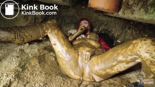 Midnight Orgasm In The Outhouse - human shit play