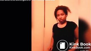 Big booty ebony constipated and struggling to poop