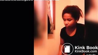 Big booty ebony constipated and struggling to poop