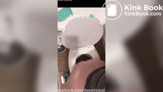 Girl fills toilet with diarrhea