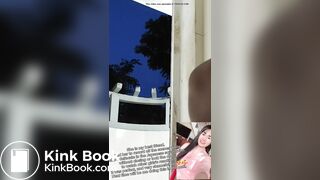 Girl's pooping without closing or locking the door