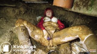 Midnight Orgasm In The Outhouse - covered in shit