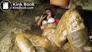 Midnight Orgasm In The Outhouse - covered in shit