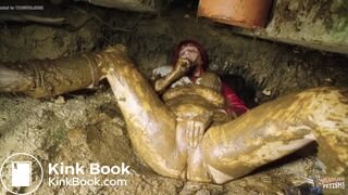 Midnight Orgasm In The Outhouse - covered in shit