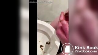 Eat from the toilet