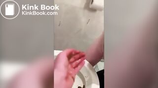 Eat from the toilet