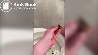 Eat from the toilet