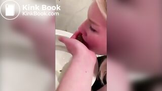 Eat from the toilet