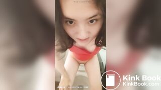 ... pooping on toilet @@