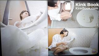 Asian clog toilet with diarrea