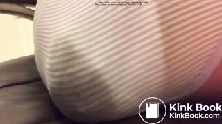 Monstrous Load In Striped Panties