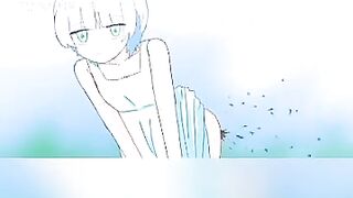 Comp of animations of girls pooping and audio poop