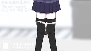 Comp of animations of girls pooping and audio poop