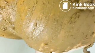 Very Thick Turd Smearing and Chewing