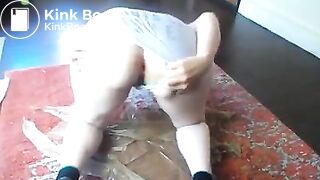Sexy Hot Blonde Girl Huge Pointy Lavender Panty Poop