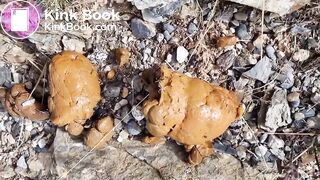 One of my favorite scat girl shitting outdoors - video 3