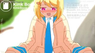Anime girl pooping hot diarrhea animation