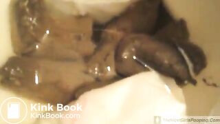 Sexy Blonde Milf Poops in the Toilet 2 More Times