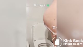 Super Cute Girl Takes a Ploppy Toilet Shit