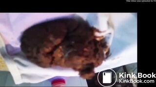 white panty - huge shit