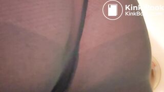 Firm poop in pantyhose