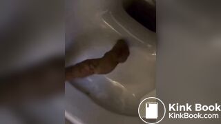 Hot girl shit in toilet - video 2