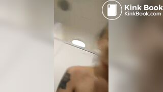 poop on bathroom floor