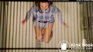 Sexy girl explosive poop at school toilet