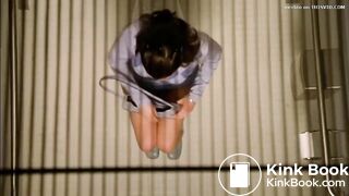 Sexy girl explosive poop at school toilet