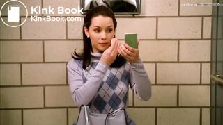 Sexy girl explosive poop at school toilet