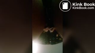girl BIG diaper shart