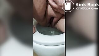 BBW Wife shits on the toilet
