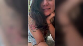 Sexy foreign girl pooping in toilet
