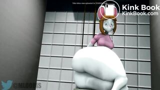 Pon blows up the toilet