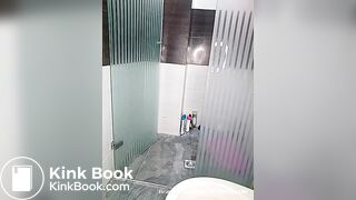 anime type latina enema, panty smear in bathroom[oc]